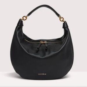 Black Leather Coccinelle Bag